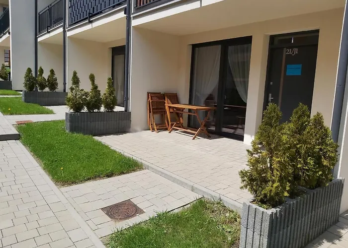 Niebieski Z Tarasem Apartmán *